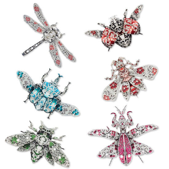insect brooch 3D metal puzzle by Piececool – DIY decorative model kit

