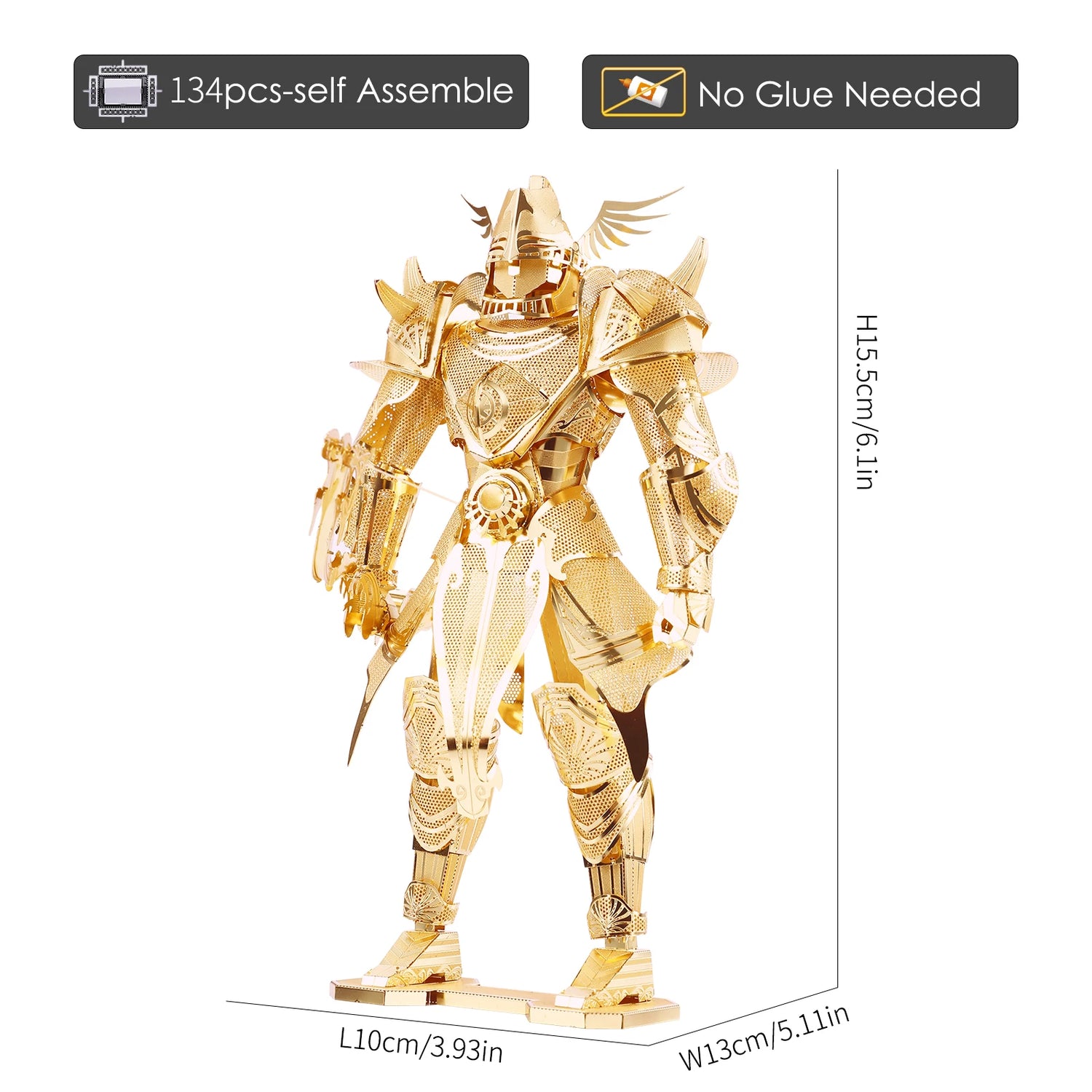 Knight of Firmament 3D metal puzzle by Piececool – DIY model kit for teens and adults