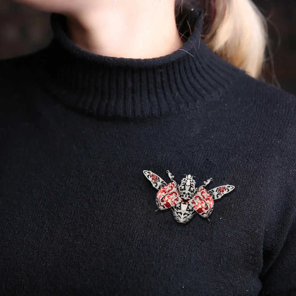 Ladybug brooch 3D metal puzzle by Piececool – creative DIY model kit