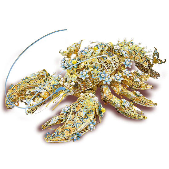 Lobster 3D metal puzzle by Piececool – marine animal DIY model kit for teens and adults