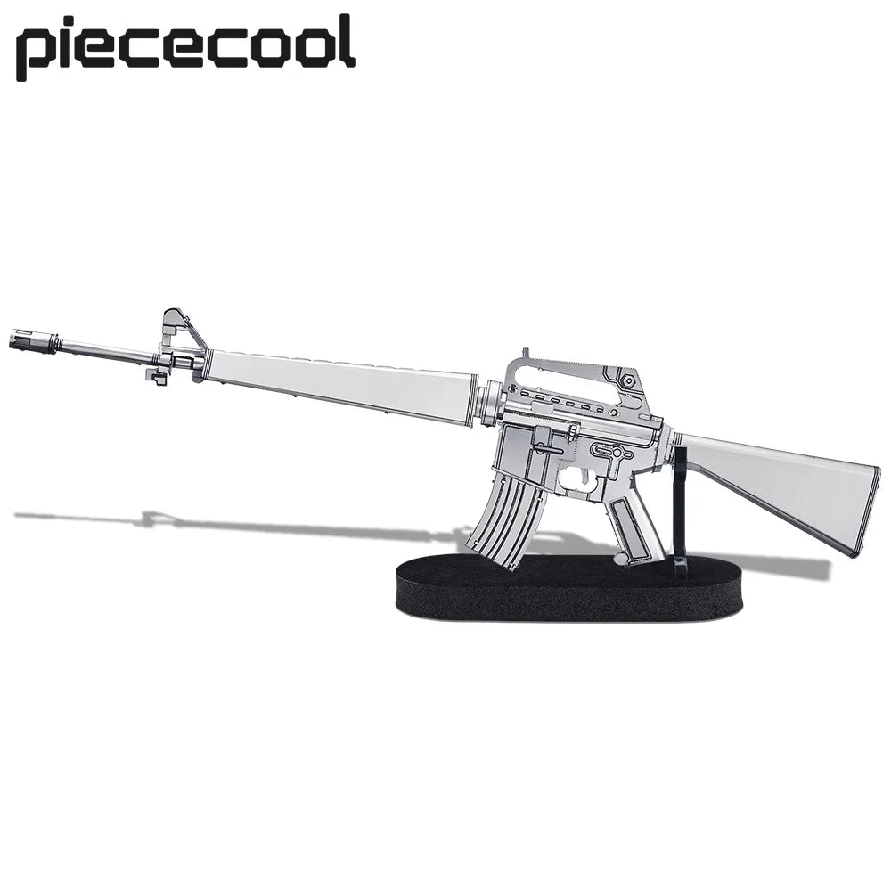 M16A1 Rifle 3D metal puzzle by Piececool – military DIY model kit 
