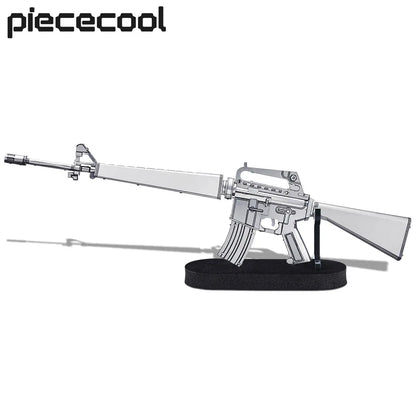 M16A1 Rifle 3D metal puzzle by Piececool – military DIY model kit 