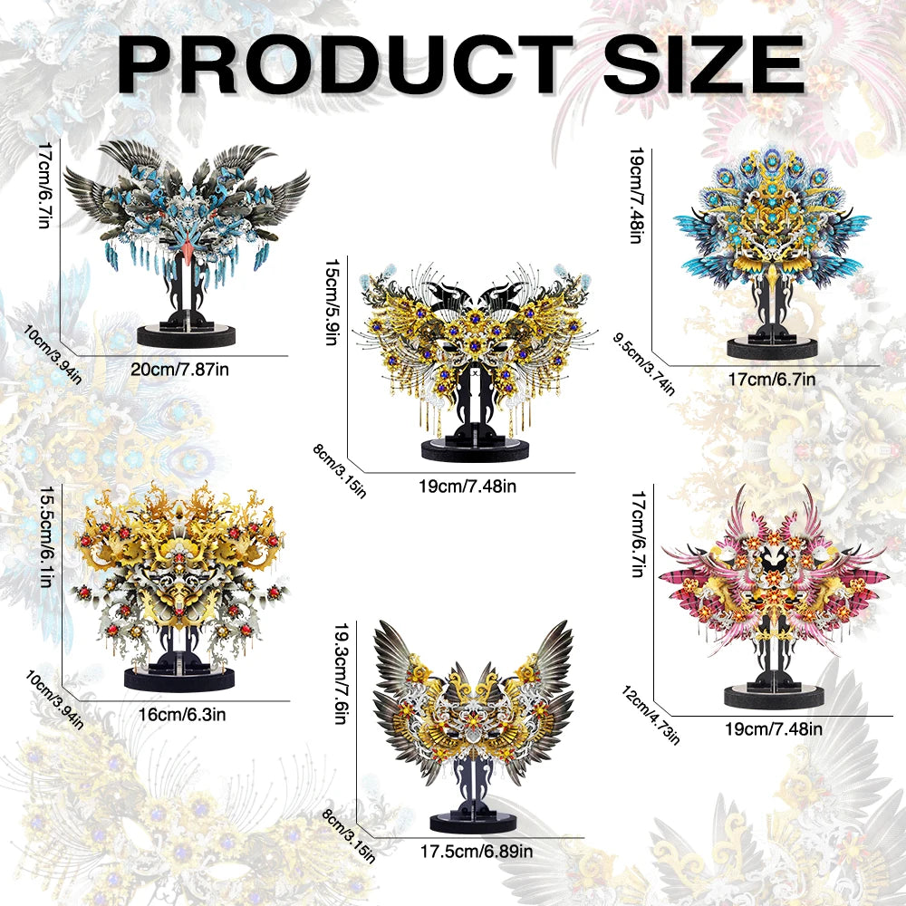Piececool Magic Decoration 3D metal puzzle collection – 6 fantasy DIY models