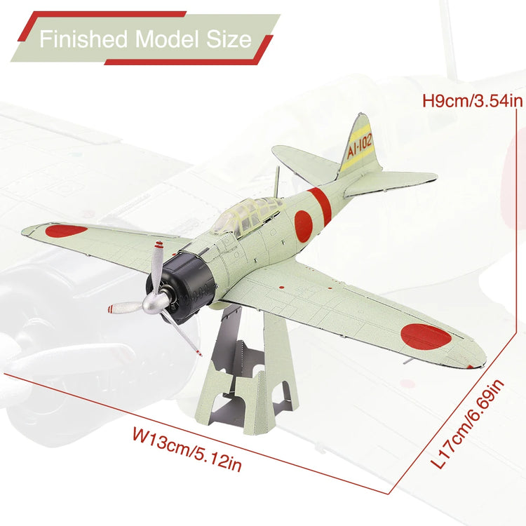 Piececool Fighter Aircraft & Helicopter 3D metal puzzle collection – aviation model kits for adults and teens