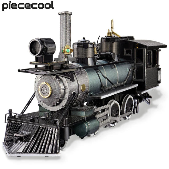 Mogul Train 3D metal puzzle by Piececool – classic locomotive model kit for adults and teens