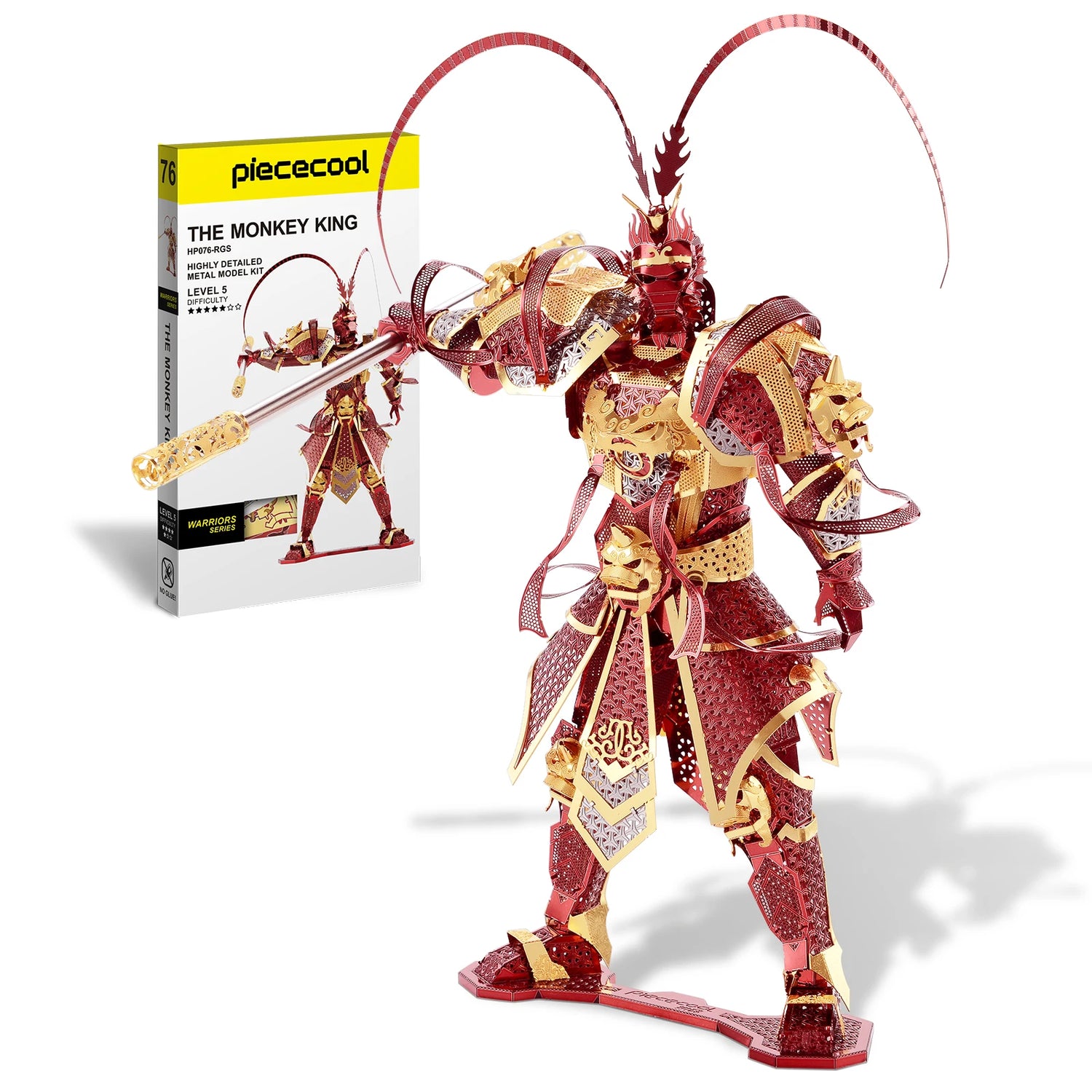 The Monkey King 3D metal puzzle by Piececool – legendary hero DIY model kit