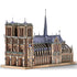 Notre Dame de Paris 3D metal puzzle by Piececool – purple DIY architectural model kit