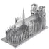 Notre Dame de Paris 3D metal puzzle by Piececool – silver DIY architectural model kit
