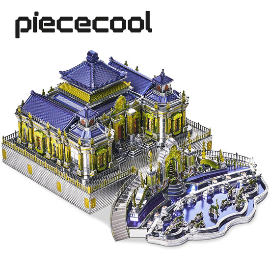 The Old Summer Palace 3D metal puzzle by Piececool – DIY architectural model kit for adults and teens