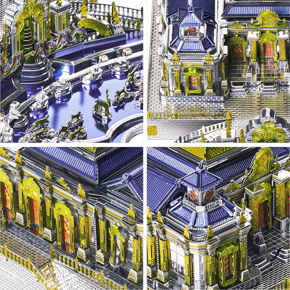 The Old Summer Palace 3D metal puzzle by Piececool – DIY architectural model kit for adults and teens