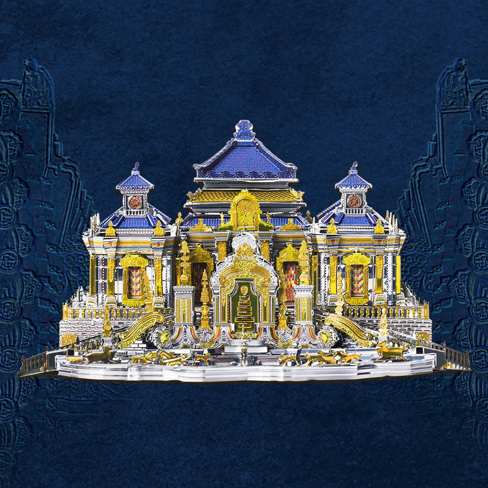 The Old Summer Palace 3D metal puzzle by Piececool – DIY architectural model kit for adults and teens