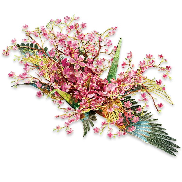 Cranes of Elegance 3D metal puzzle series by Piececool – DIY floral model kits for teens and adults