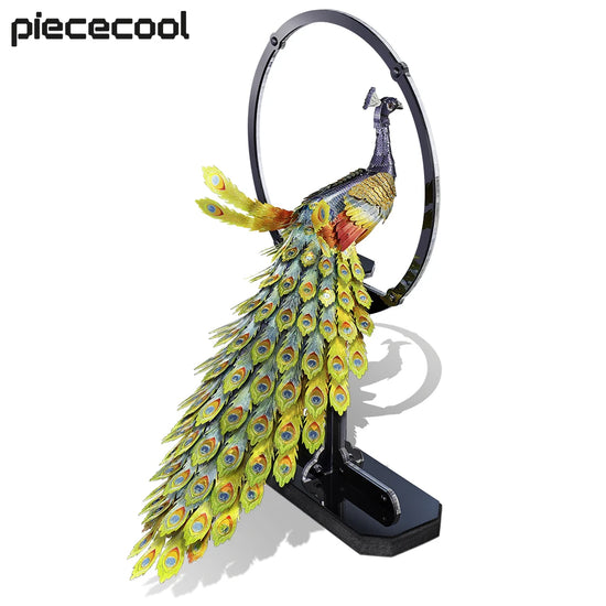 Peacock 3D metal puzzle by Piececool – DIY model kit for teens and adults