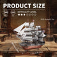 Sailing frigate 3D metal puzzle by Piececool – boat model kit for teens and adults