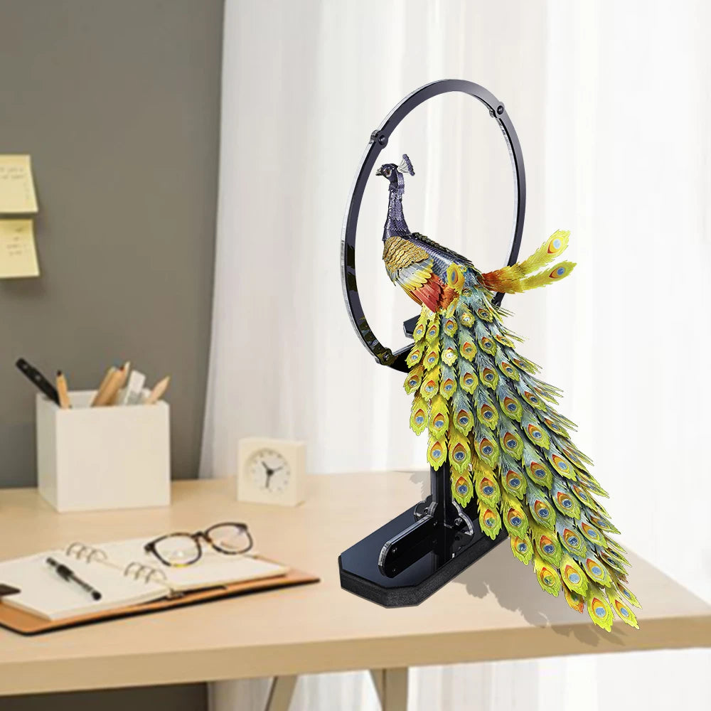 Peacock 3D metal puzzle by Piececool – DIY model kit for teens and adults
