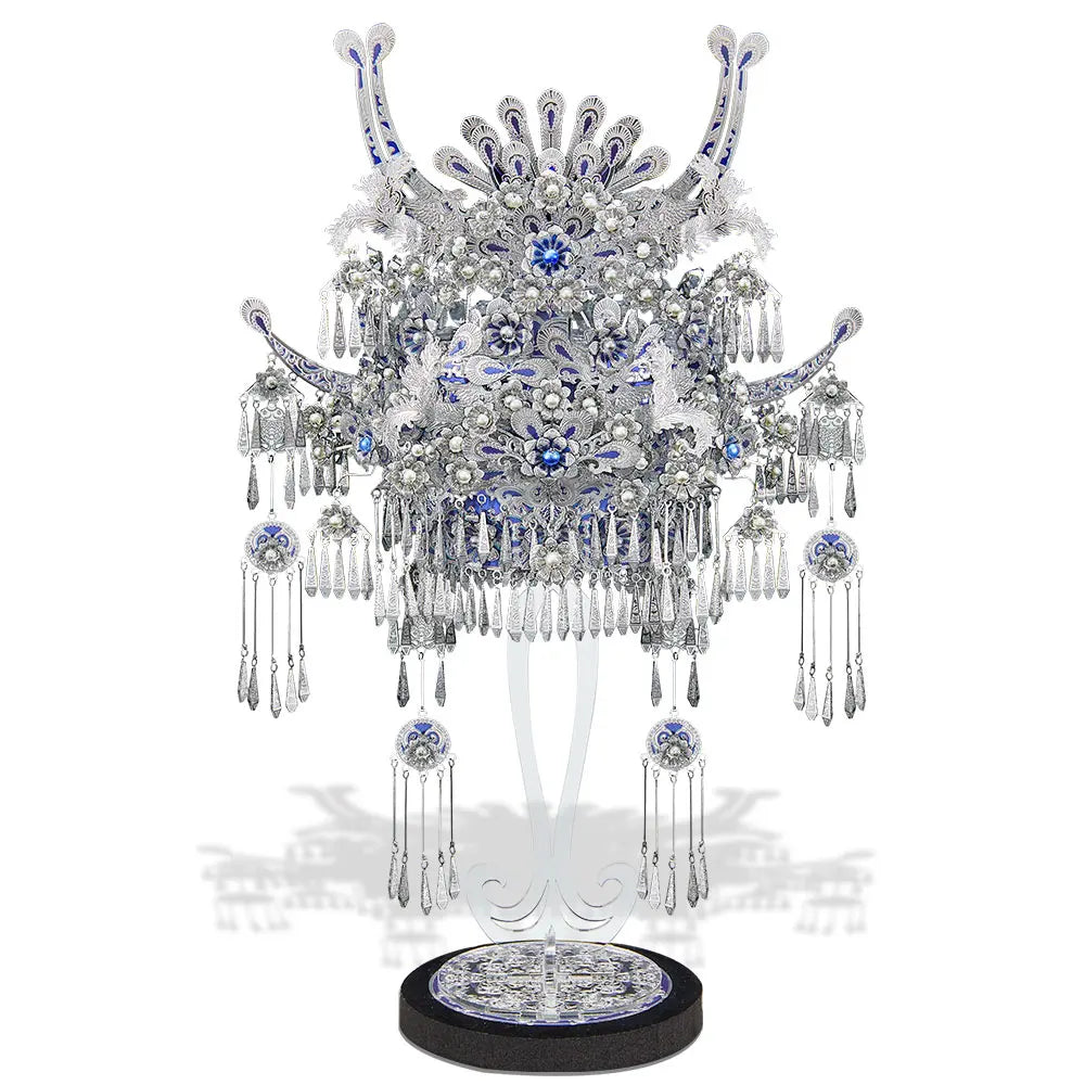 Tiara-Miao 3D Metal Puzzle – Piececool DIY Crown with Tassels Model Kit