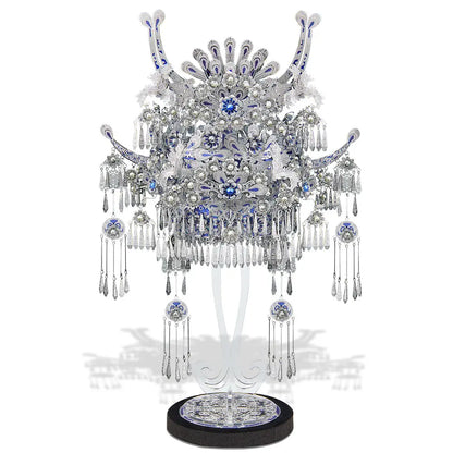 Tiara-Miao 3D Metal Puzzle – Piececool DIY Crown with Tassels Model Kit