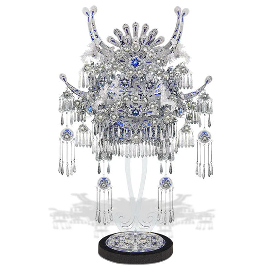Tiara-Miao 3D Metal Puzzle – Piececool DIY Crown with Tassels Model Kit