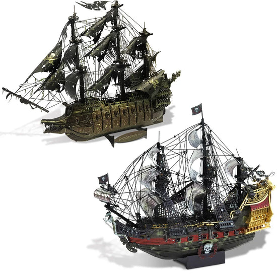 Piececool Pirate Ship 3D metal puzzle collection – legendary sailing model kits for adults and teens