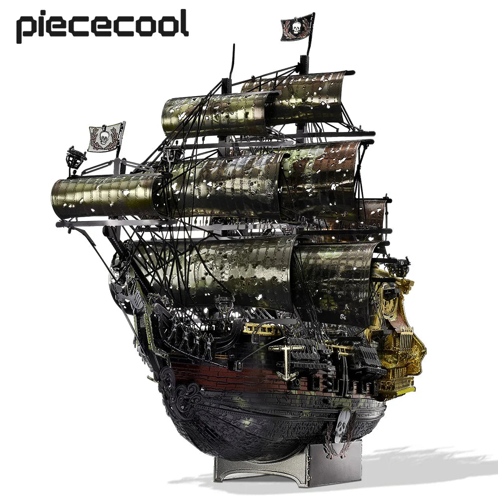 Queen Anne’s Revenge 3D metal puzzle by Piececool – pirate ship model kit for teens and adults