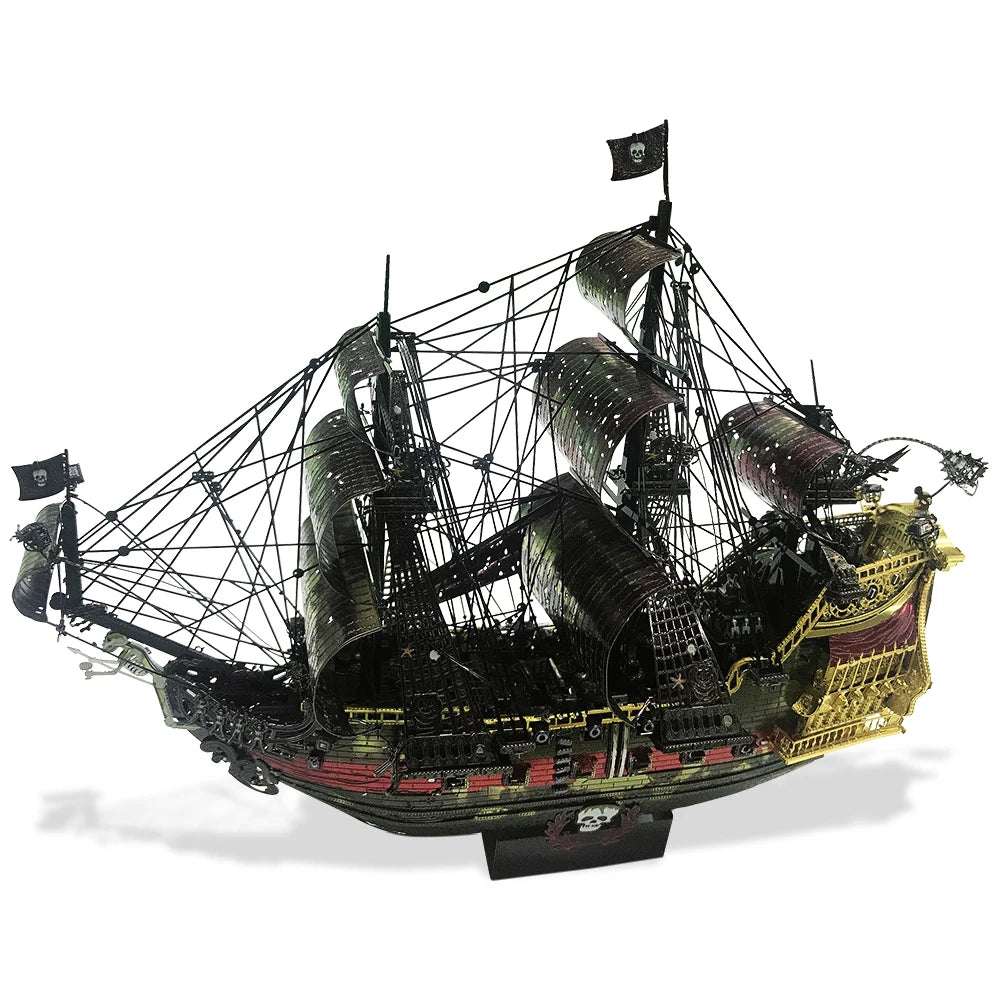 Queen Anne’s Revenge 3D metal puzzle by Piececool – pirate ship model kit for teens and adults