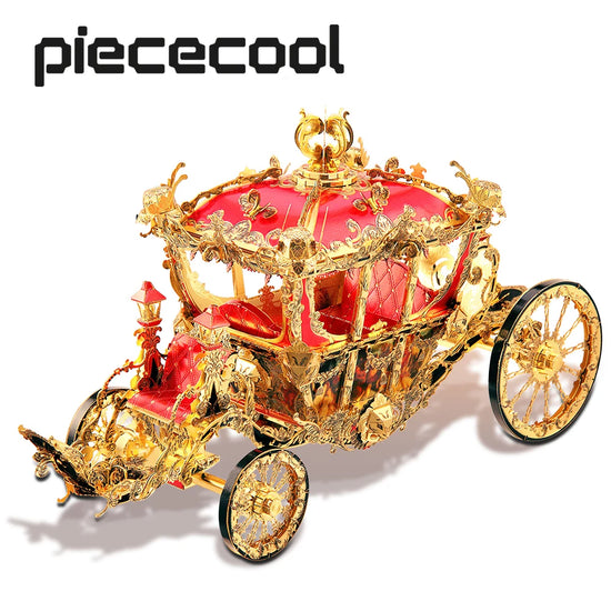 Princess Carriage 3D metal puzzle by Piececool – fantasy model kit for teens and adults