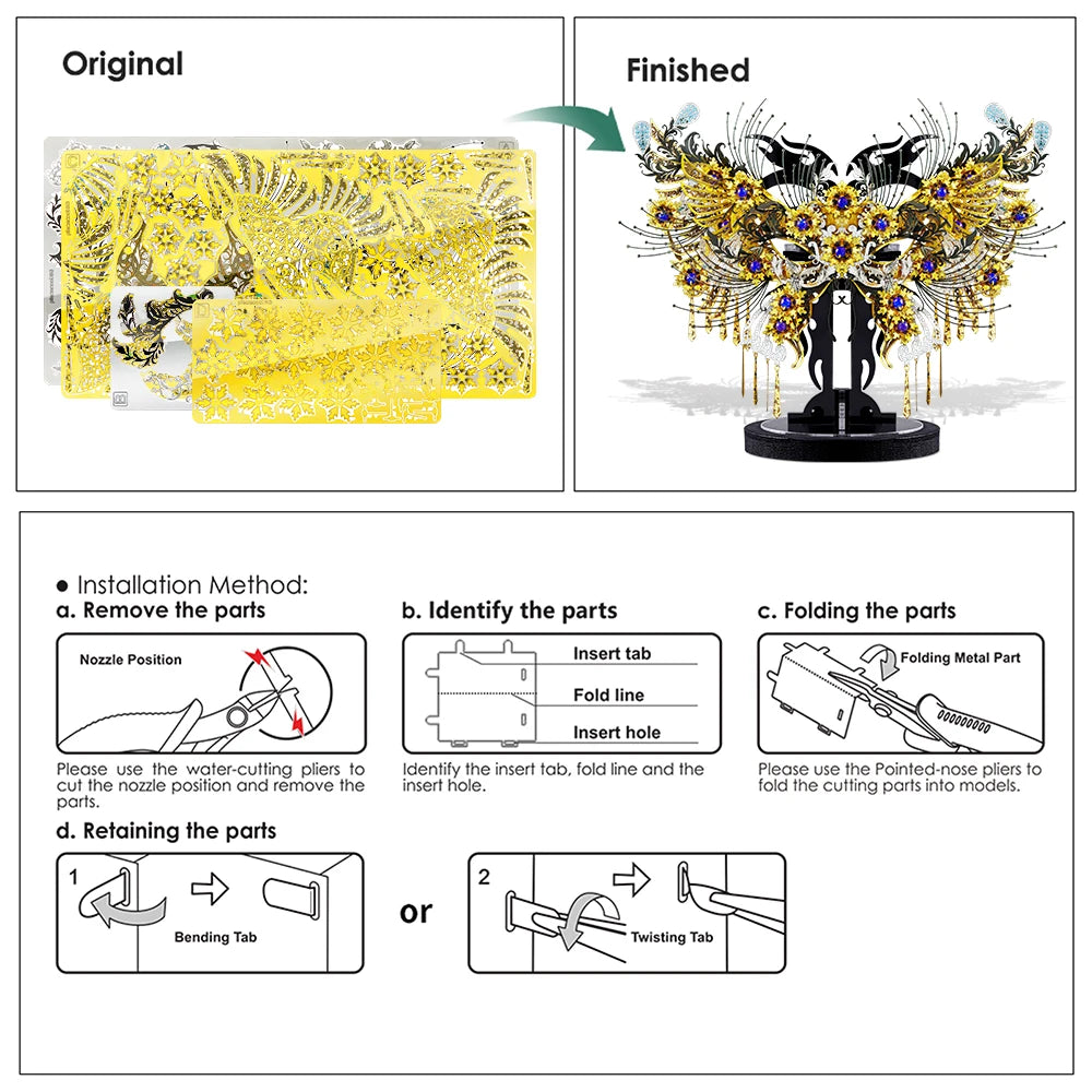 Psyche 3D metal puzzle by Piececool – goddess model kit
