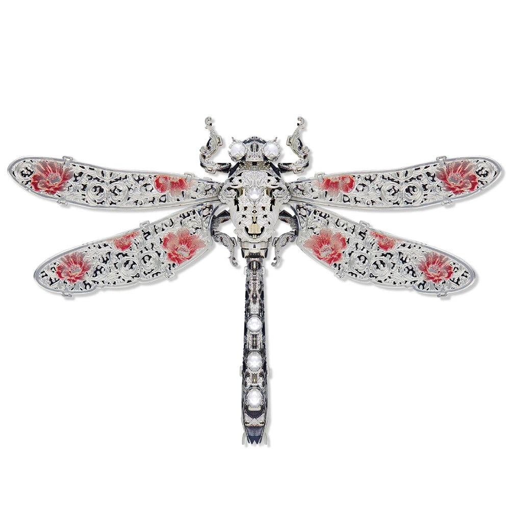 Dragonfly insect brooch 3D metal puzzle by Piececool – DIY model kit