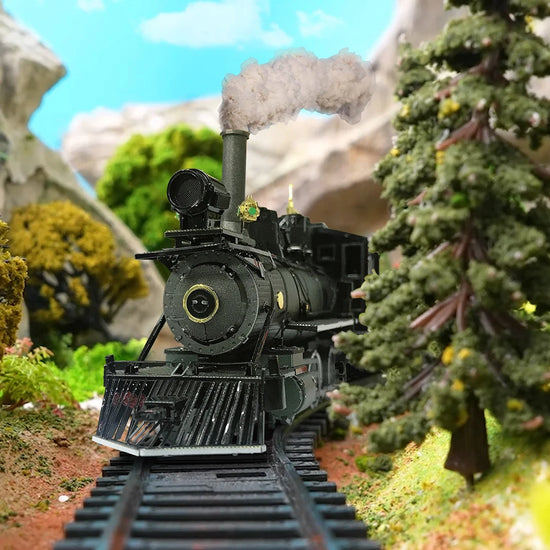 Mogul Train 3D metal puzzle by Piececool – classic locomotive model kit for adults and teens