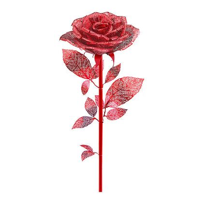 Rose 3D metal puzzle by Piececool – DIY flower model kit for adults and gift giving