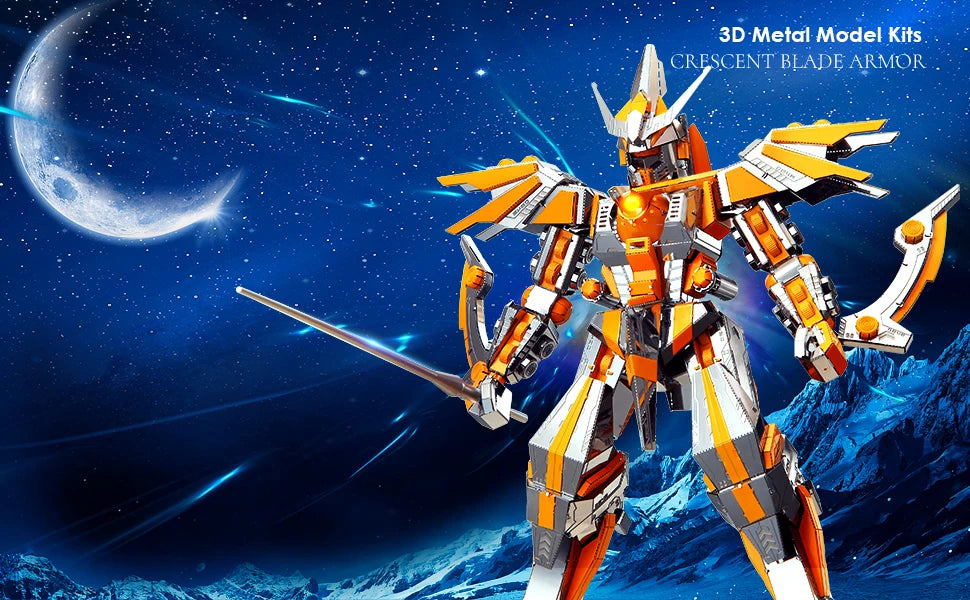 Crescent Blade Armor 3D metal puzzle by Piececool – DIY model kit for teens and adults