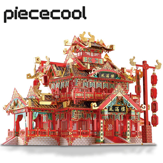 Restaurant 3D metal puzzle by Piececool – DIY architectural model kit for adults and teens