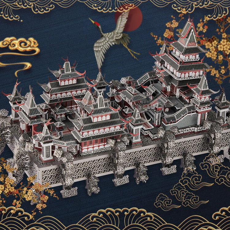 Sky Royal Palace 3D metal puzzle by Piececool – DIY architectural model kit for adults and teens
