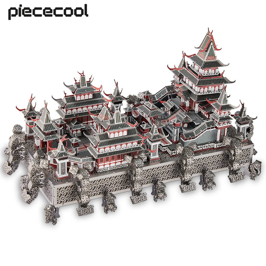 Sky Royal Palace 3D metal puzzle by Piececool – DIY architectural model kit for adults and teens