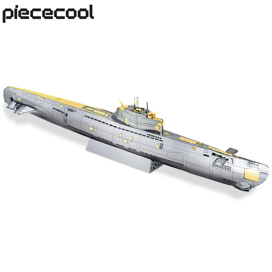 Military Submarine 3D metal puzzle by Piececool – precision DIY model kit for teens and adults