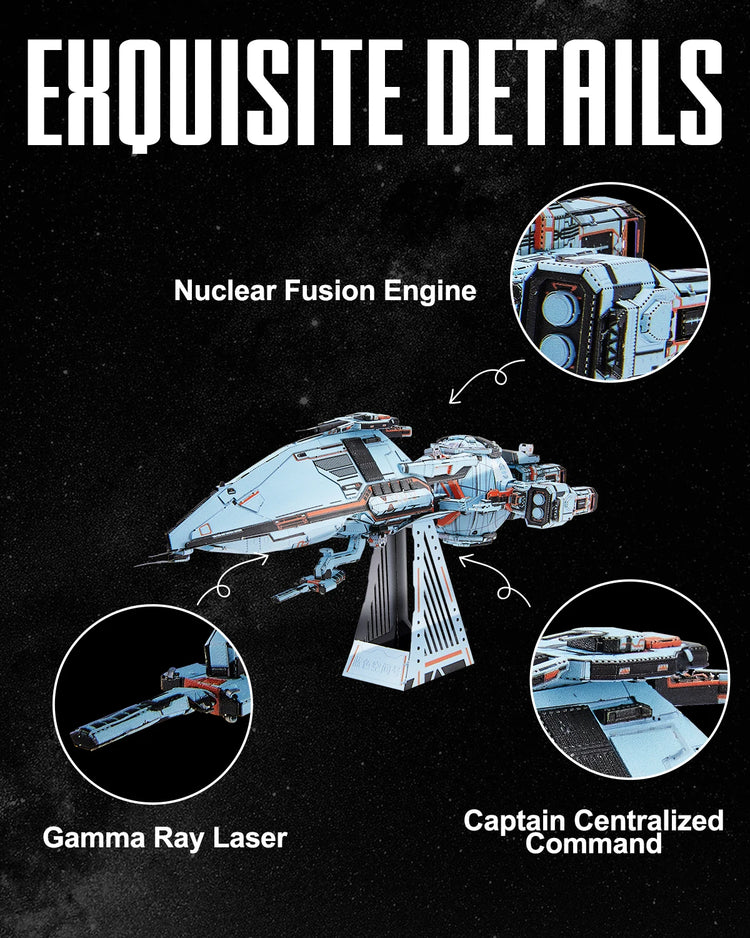 Three-Body 3D metal puzzle series by Piececool – Blue Space & Natural Selection sci-fi model kits