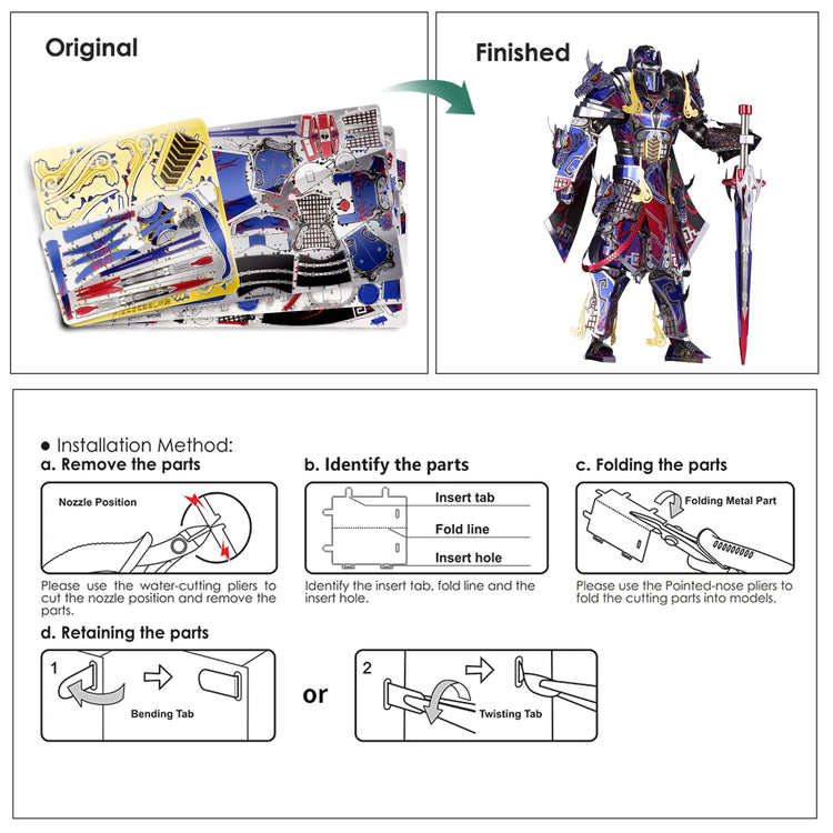 Titan robot 3D metal puzzle by Piececool – DIY model kit for teens and adults