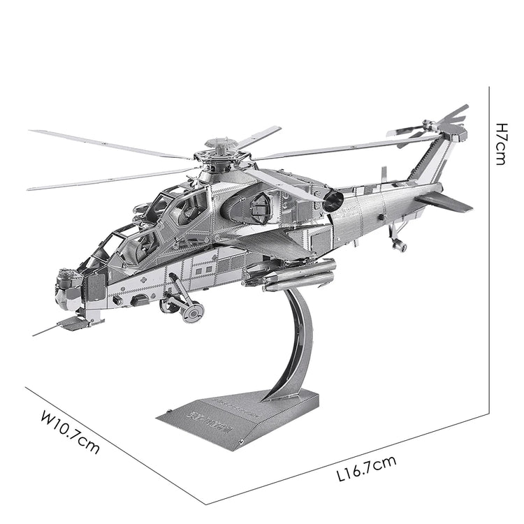 Piececool Fighter Aircraft & Helicopter 3D metal puzzle collection – aviation model kits for adults and teens